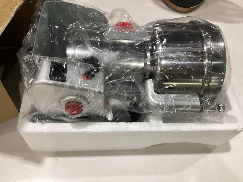 Condition photo showing As Is for electric grain mill grinder 2000g stainless steel pulverizer 36000r/min high-speed grain mill 3500w dry material grinding machine 270° swingable superfine powder for home and commercial