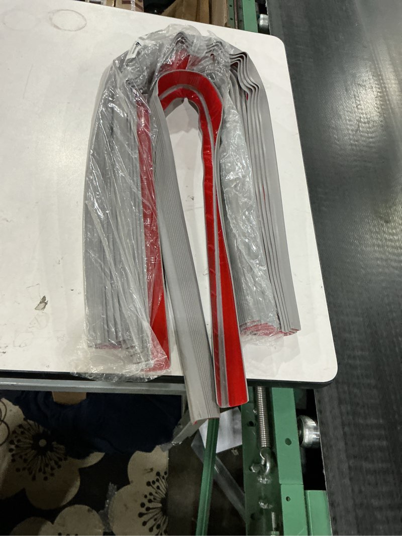 Condition photo showing As Is for 10 Pack Rubber Stair Nosing - 47in Stair Anti-Slip Adhesive Strip Made of Wear-Resistant Rubber, Easy to Install - Indoor/Outdoor Helps Elderly and Children Prevent Slipping (47inch, Full Grey, 10) 47inch Full Grey 10