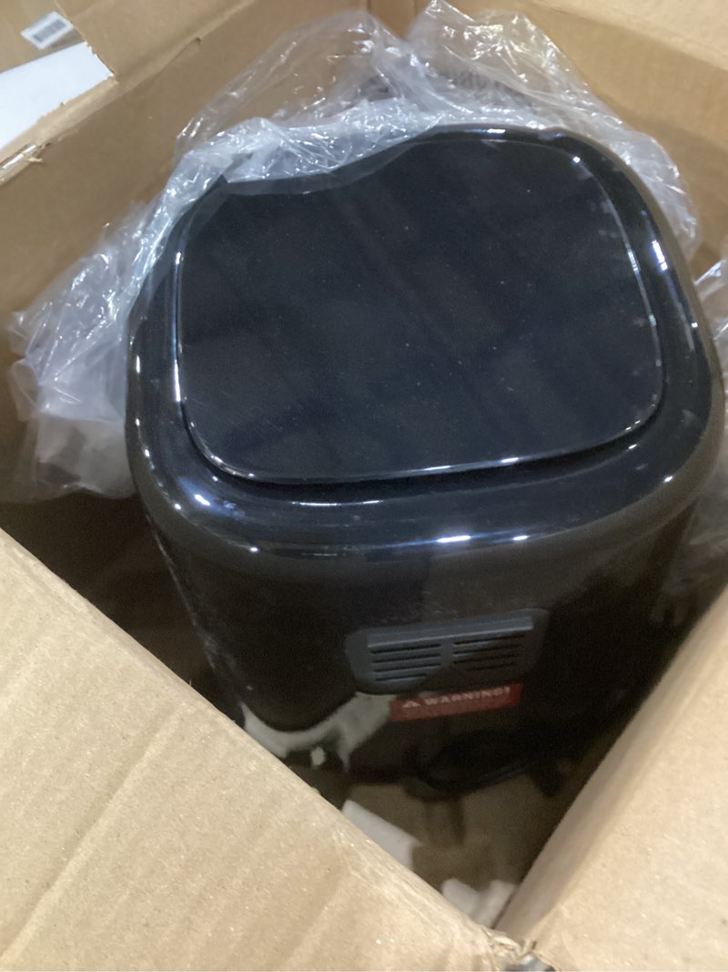 Condition photo showing As Is for *not tested used* Chefman 2 Qt Compact Air Fryer w/ Digital Display and Shake Reminder - Black  New