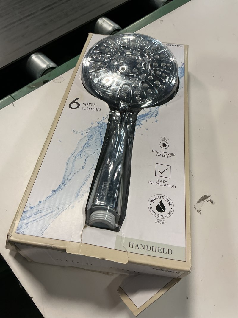 Condition photo showing Good Condition for Similar  ALL METAL 3-Spray Handheld Shower Head with Long Hose and Brass Holder - CHROME - Showerhead With Handheld Sprayer - WIDE, MASSAGE, and MIST Sprays - 2.5 GPM High Pressure Shower Head with Handheld