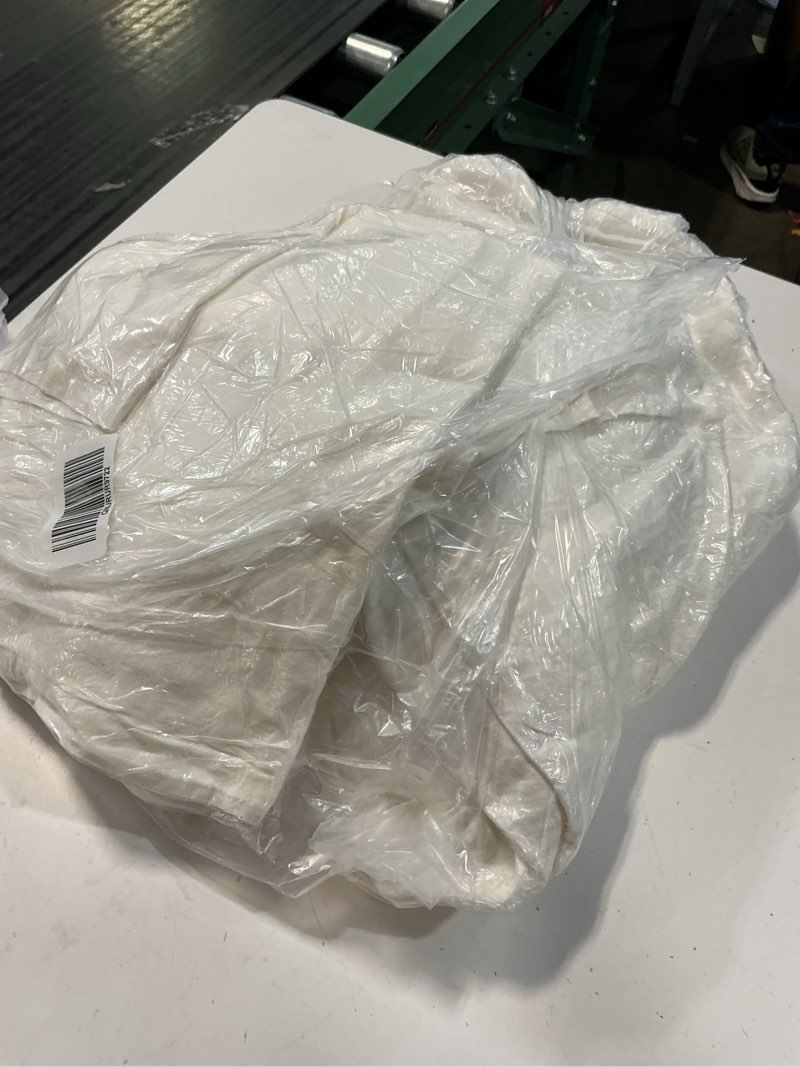 Condition photo showing Good Condition for european linen duvet cover set, king/cal king, ivory