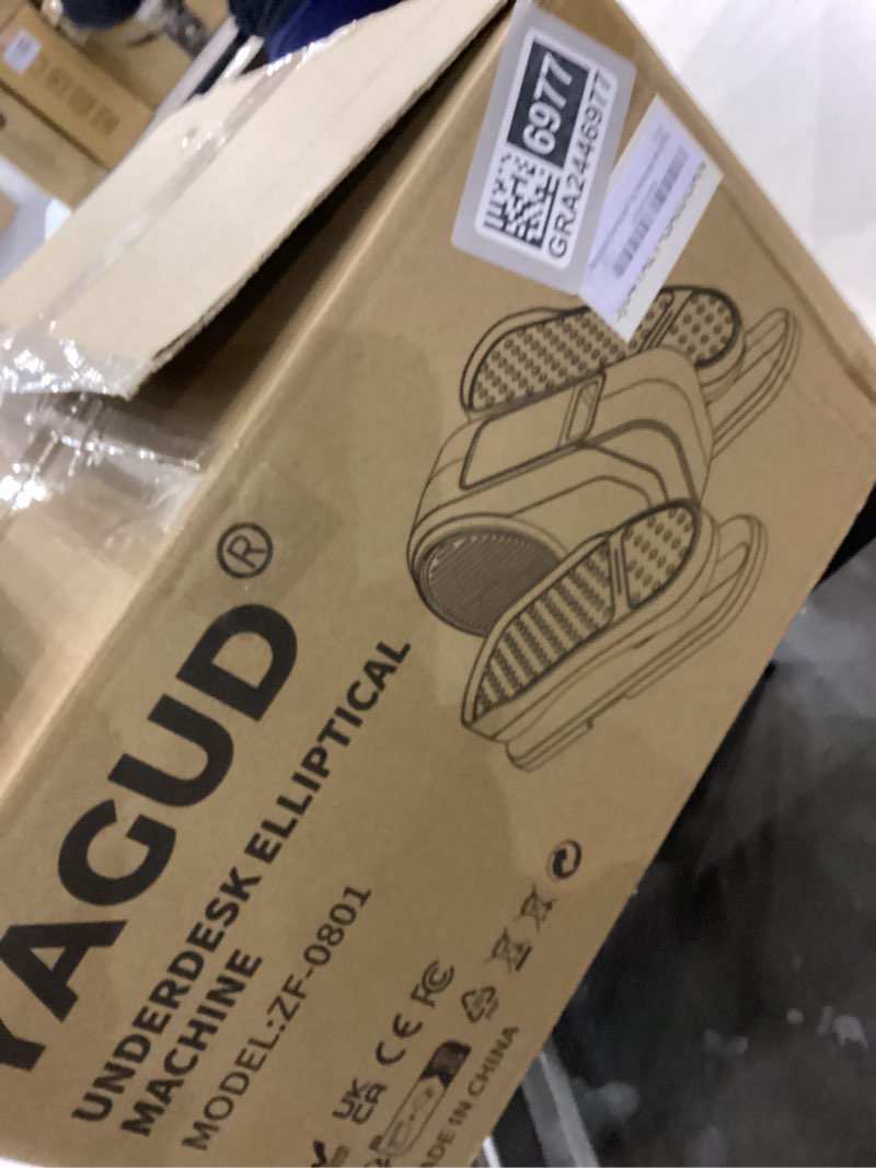 Under Desk Machine, Electric Ellipse Leg Exerciser for Senior, 13 Adjustable Speeds Quiet and Portable Seated Pedal Exerciser for Training with Remote Control Orange