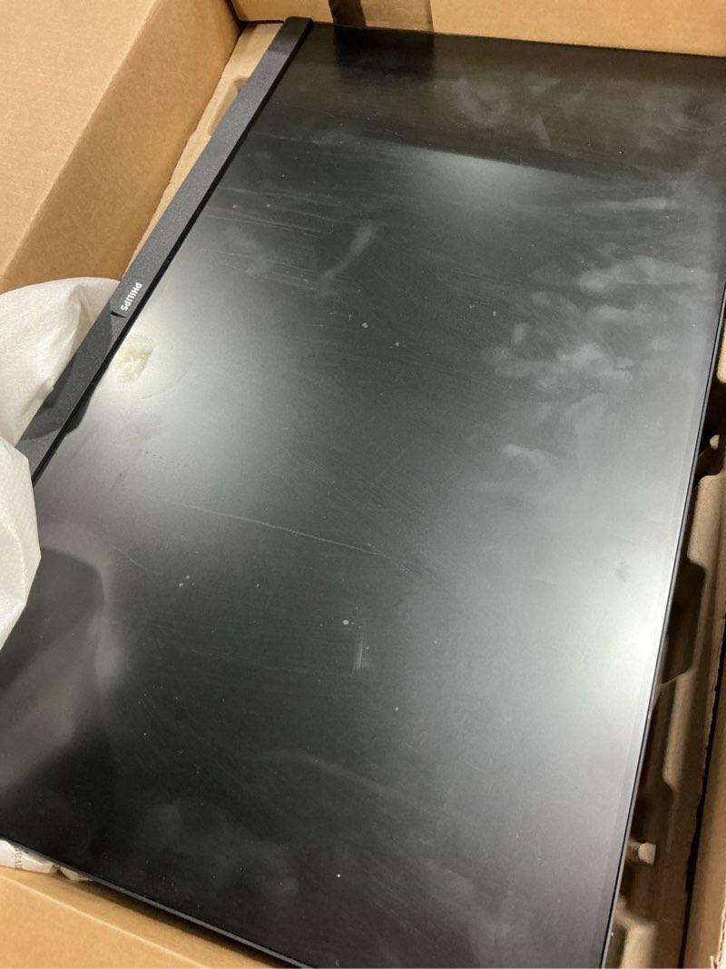 Condition photo showing As Is for Philips New 24 inch Frameless Full HD (1920 x 1080) 100Hz Monitor, VESA, HDMI x1, VGA Port x1, Eye Care, 4 Year Advance Replacement Warranty, 241V8LB, Black