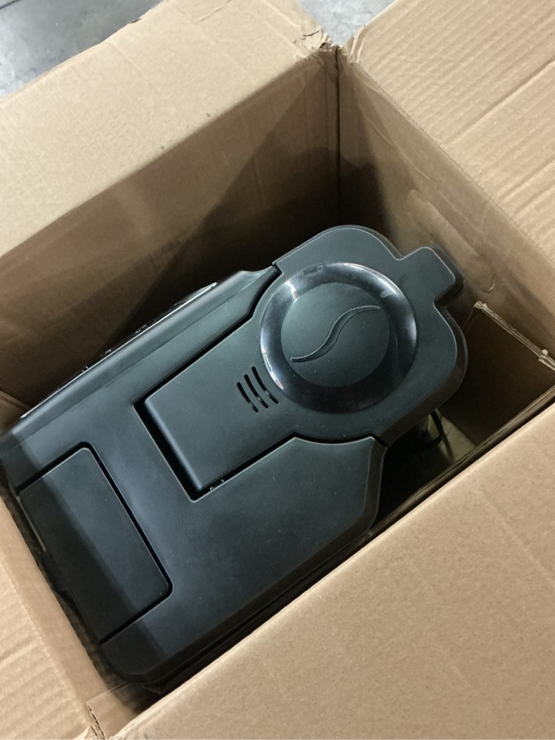 Condition photo showing As Is for black and decker black+decker 12-cup mill and brew coffeemaker, black, cm5000b 12-cup coffee system