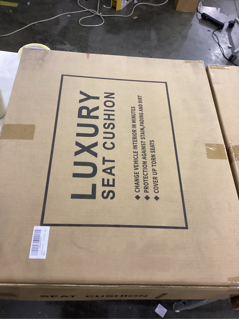 Condition photo showing New/Like New for LINGVIDO Car Seat Covers Full Set, Dodge Ram Pleather Car Seat Covers Compatible with 2009-2025 RAM 1500 2500 3500 Truck Pickup Crew Double Mega Quad Cab (FullSet?Curved Back?,Black)