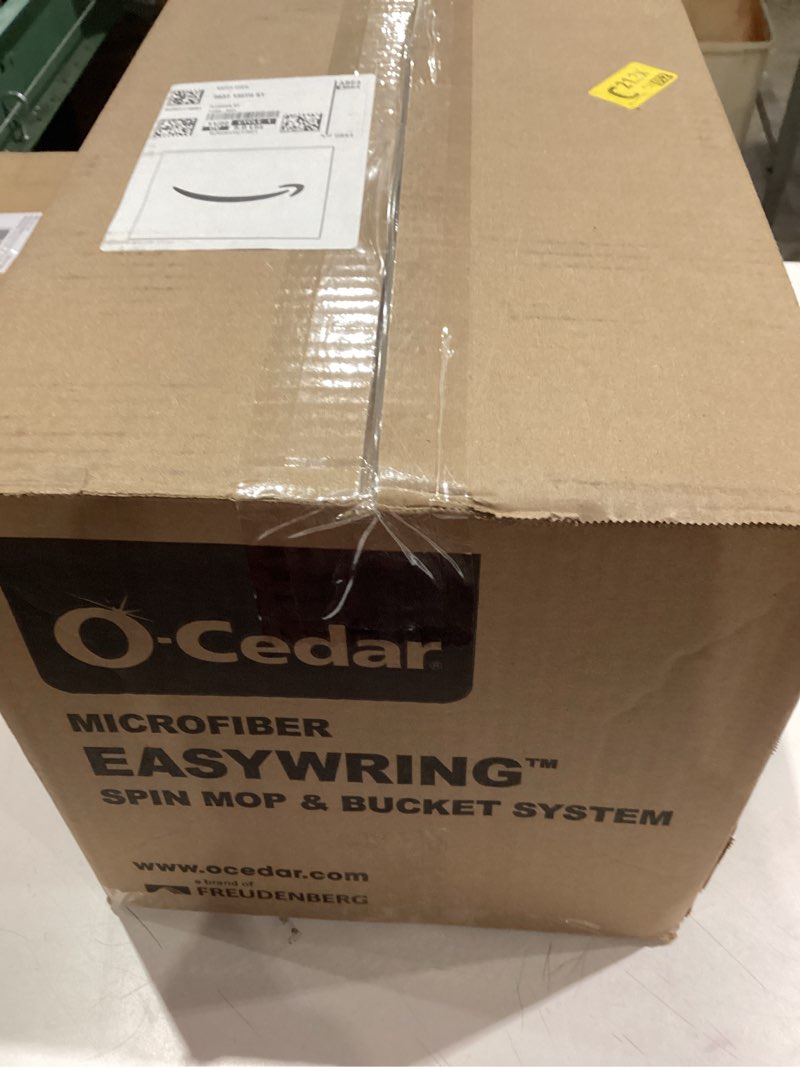 Condition photo showing Good Condition for O-Cedar Easywring Microfiber Spin Mop & Bucket Floor Cleaning System with 1 Extra Refill,Red / Gray Easywring Spin Mop & Bucket + 1 Extra Refill