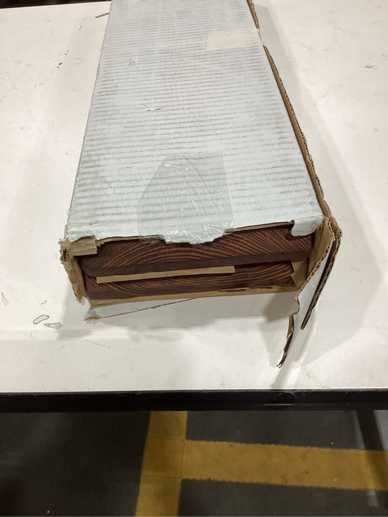 Condition photo showing Good Condition for floating shelves for wall - solid pine wood wall shelf - bathroom shelves - wall shelves for bedroom living room - floating shelf for wall mounted shelves -24x6.7x1.2 inch - set of 2 (honey oak color) 24 inch honey oak