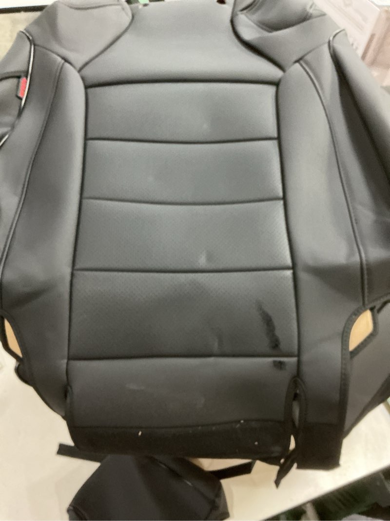 Condition photo showing Good Condition for ekr custom fit silverado car seat covers for select 2014 2015 2016 2017 2018 sierra 1500/chevy silverado 1500 & 2015-2019 2500 hd, 2017-2020 3500 hd - full set,leather (black)