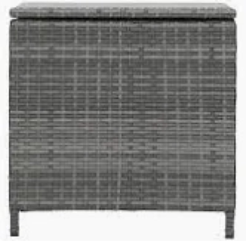 COLOR DARK BROWN Caimin Wicker Side Table