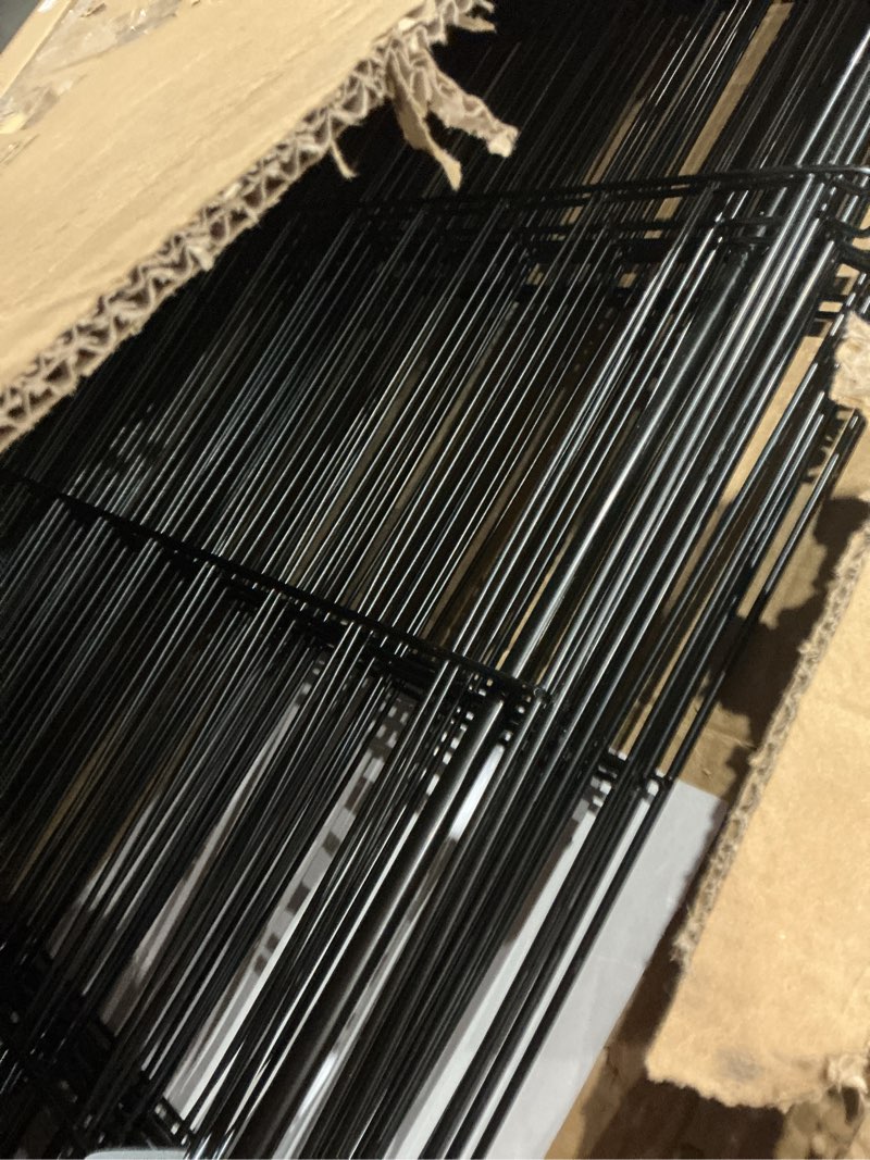 Condition photo showing As Is for 12 pack no dig decorative garden fence panels, 32in(h) x 29ft(l), dog fence outdoor for yard, rustproof metal animal barrier for rabbits & flowers, temporary fencing for patio, rv 12 pack - 32in(h) x 29ft(l)