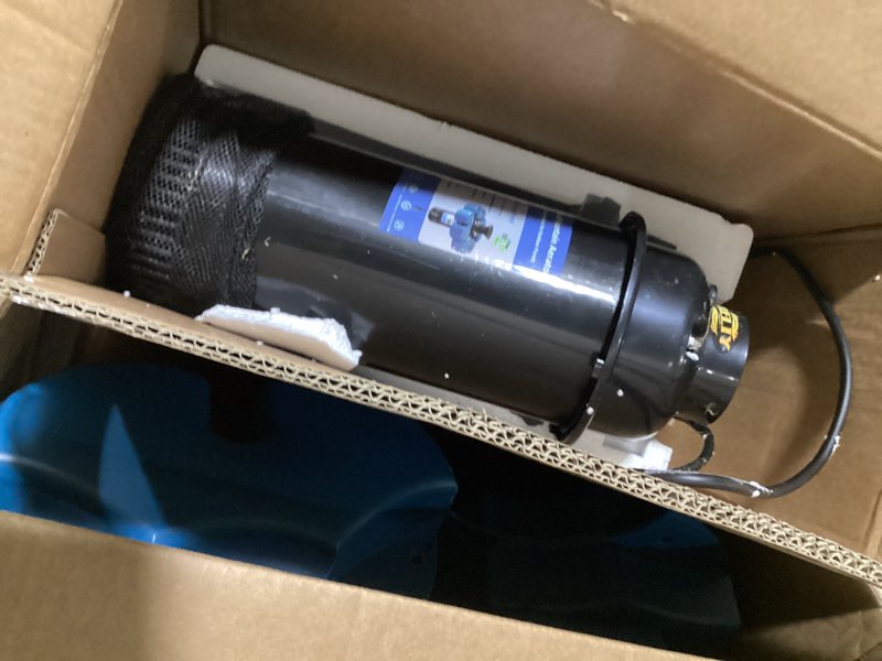 Condition photo showing Good Condition for reliy pond fountain aerator, 1hp 110v 15000 gph fountain pump, fully automatic powerful lake floating fountain, 100 ft power cord, 2x100 ft traction rope, pond fountains for large ponds blue a
