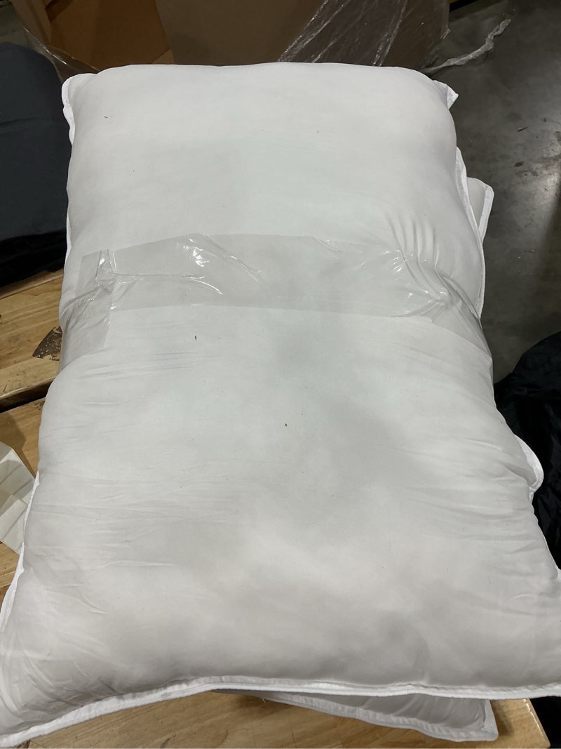 Condition photo showing Good Condition for digital decor 100% cotton luxury hotel pillows standard size set of 2, cooling down alternative bed pillows for sleeping, hypoallergenic soft pillows for side & back sleepers, made in usa, 26" x 20" silver / soft standard (pack of 2)