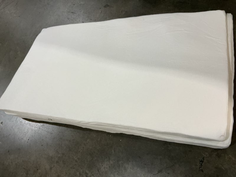 Condition photo showing As Is for sunyrisy adjustable wide size bed wedge pillow, wedge mattress topper with washable cover, mattress wedge lifter, inclined mattress elevator for acid reflux, neck & back pain, anti-snoring, twin twin 58x32x7.5in