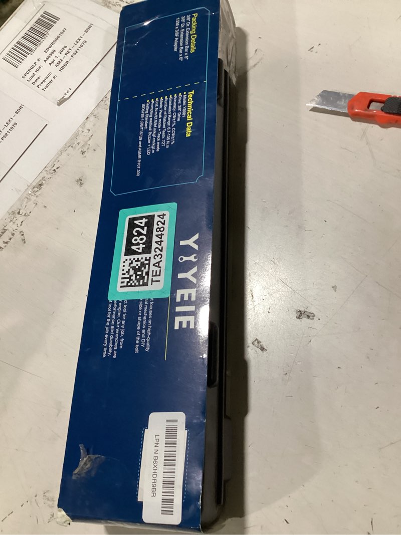 Condition photo showing Good Condition for digital torque wrench 3/8" drive | 5-99.5 ft-lb | ±1% accuracy | smart alert multi | electric torque wrench digital for bike/moto/auto, 2 extension bars reach tight spaces 5-99.5 ft.lb 3/8-inch