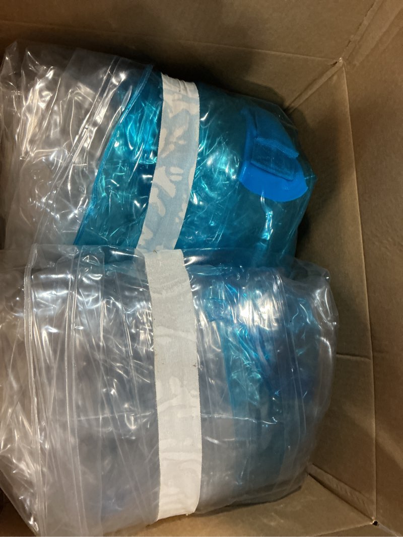 Condition photo showing As Is for theefun bumper balls, 2 pack 36inch inflatable sumo ball bopper toys for kids 50-100lb, physical outdoor active play, giant human hamster knocker body zorb ball, body bubble soccer ball blue and blue
