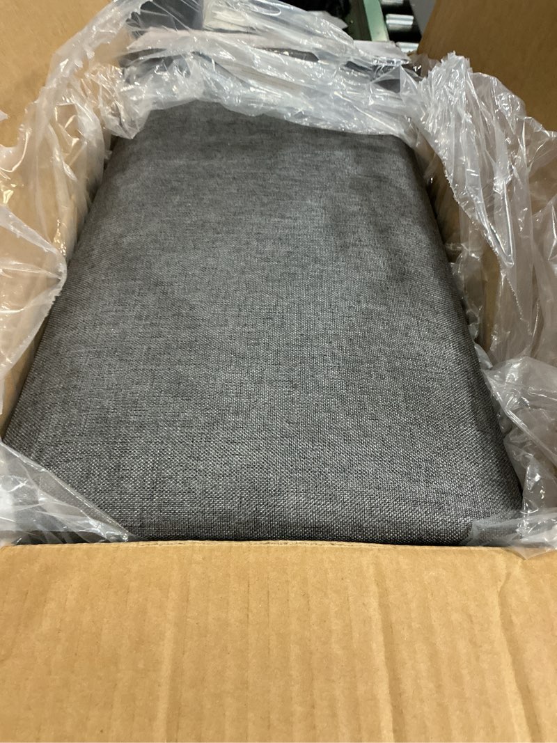 Condition photo showing Good Condition for IFNOW Upholstered Wall Mounted Headboard, 3D Soundproof Wall Panels Peel and Stick Headboard for Queen Size, Home Decor, Reusable and Removable Tufted Bed Headboards in Dark Grey(9 Panels, 10" x 24") Fabric-dark Grey Queen