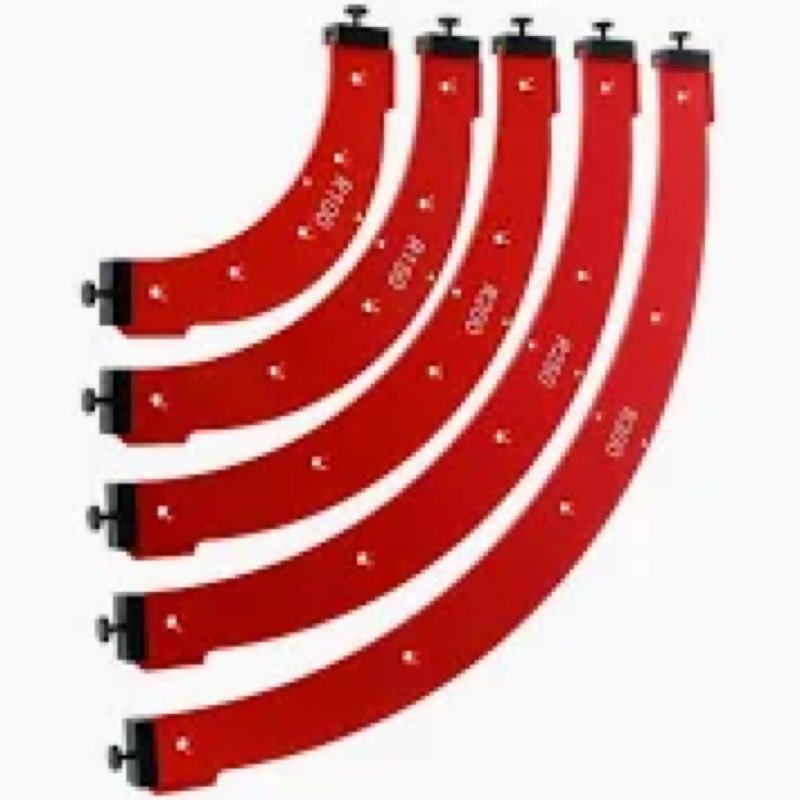 5Pcs Round Corner Radius Template Aluminum Alloy Radius Jig Router Template Arc Angle Positioning Au