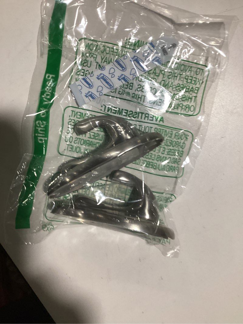 Condition photo showing As Is for Command 5 lb Large Brushed Nickel Color Hooks, 2-Pack of 2 Wall Hooks and 2 Strips, Hooks for Hanging Home Decor, Wall Decor, and Room Decor