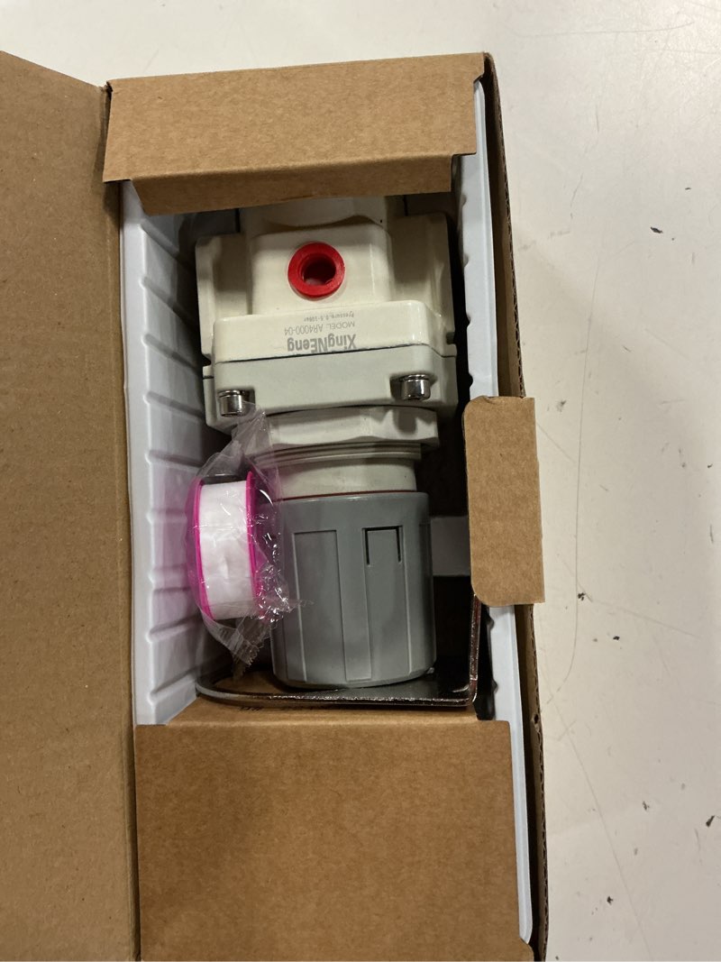 Condition photo showing New/Like New for xingneeng 1/2" npt air pressure regulator, air regulator for compressed air drying system, ar4000-04, 0-150 psi gauge, 5 micron brass element