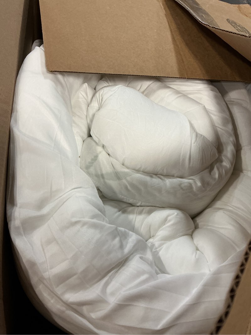 Condition photo showing As Is for 3 inch mattress topper - viscose made from bambu,cooling soft pillow top mattress pad cover for back