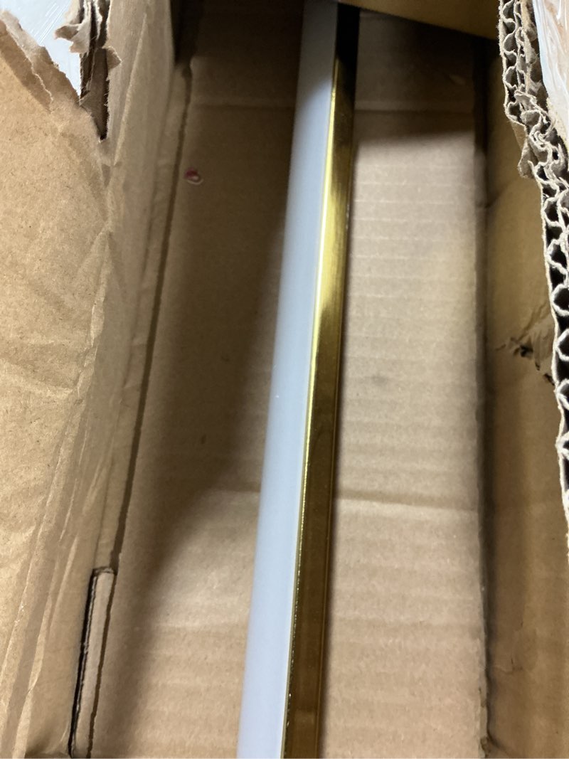 Condition photo showing Good Condition for Modern Bathroom Vanity Light 24 Inch, 18W Brushed Brass Bathroom Light Fixture Over Mirror, Dimmable 5CCT LED Wall Sconce Lighting for Restro 24Inch Brushed Brass Gold