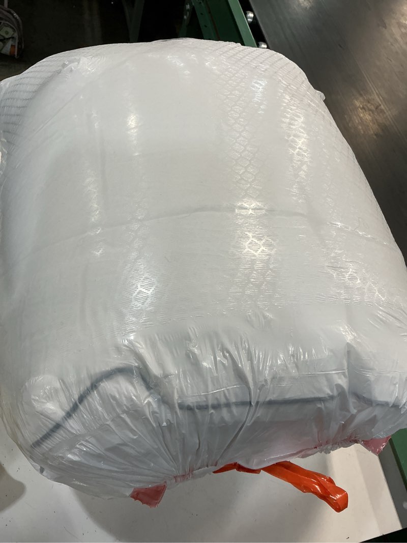 Condition photo showing As Is for bedlore king mattress topper, thick pillow top pad for back pain relief, cooling soft mattress cover with deep pockets 6-18 inch white king