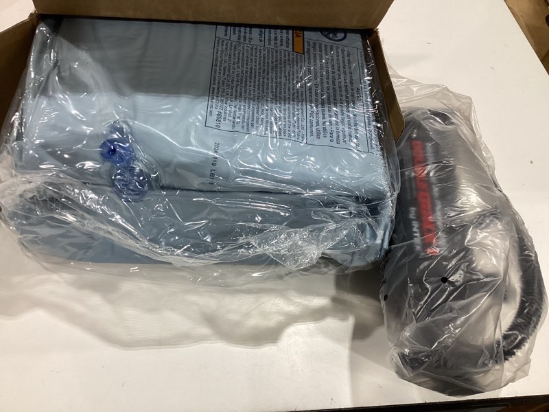 Condition photo showing Good Condition for intex 66810fl inflatable kidz travel bed set, includes hand pump and carry bag, removable mattress, quick inflation, indoor use, 42in x 66in x 10in, blue with star print frame