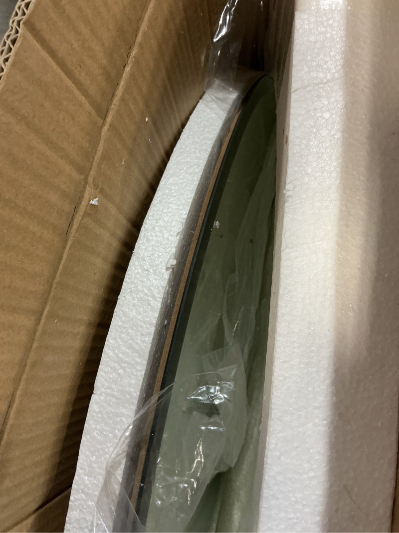 Condition photo showing Good Condition for KOHROS Round Bathroom Mirror 32" x 32" Large Circle Mirror for Bathroom, Frameless Beveled Edge Mirr