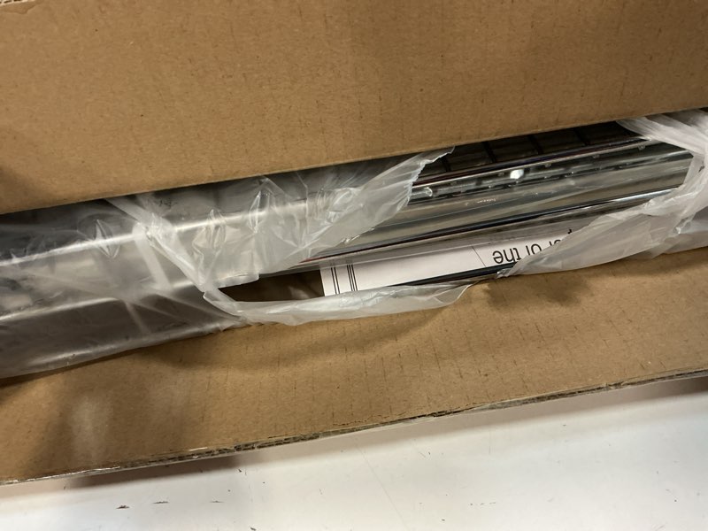 Condition photo showing Good Condition for ocg under sink cabinet organizer two tier pull out shelf (11.75w x21d), under sink sliding shelf for kitchen bathroom cabinet 2 tier chrome 11.75"w x 21"d