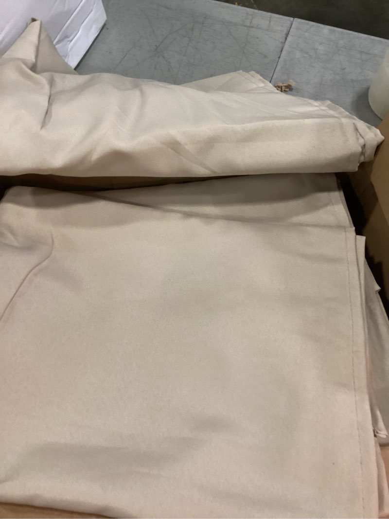 Condition photo showing New/Like New for holidayideas outdoor curtains for patio waterproof, 6 panels - 54x84 inches - weatherproof privacy outsides curtains for cabana porch pergola, sunlight & uv blocking (cream, grommet top) cream 54"w x 84"l (pack of 6) 6