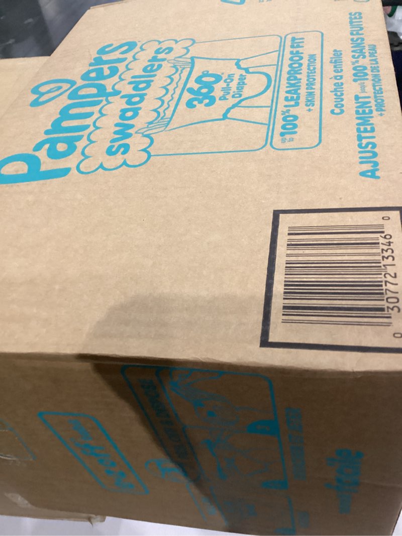 Condition photo showing New/Like New for Pampers Diapers - Swaddlers 360° - Size 4, 132 Count, up to 100% Leakproof Comfy Dry Fit, Designed for Easy Changes, Pull On Baby Diaper (Packaging May Vary) Size 4 132