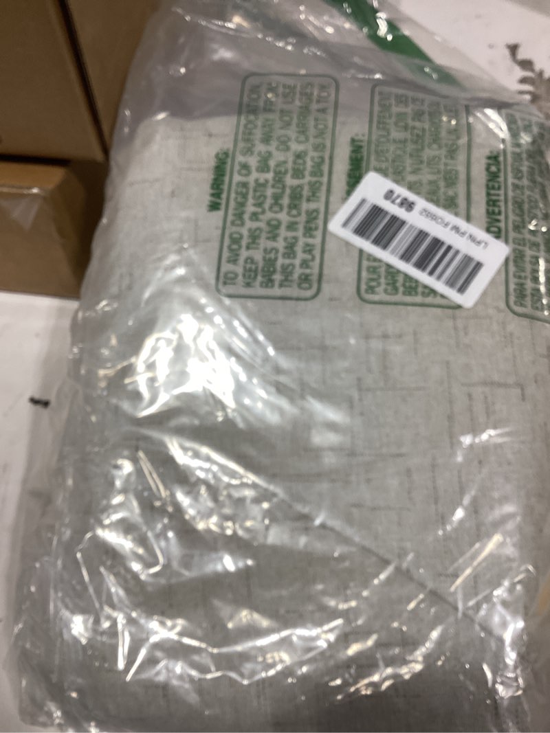 Condition photo showing Good Condition for H.VERSAILTEX Linen 100% Blackout Curtains for Bedroom Full Light Blocking Curtains, Textured Window Curtain for Living Room 84 inch Grommet, Energy Efficient Curtains White Liner(2 Panels, Natural) Natural 52"W x 84"L (Pack of 2)