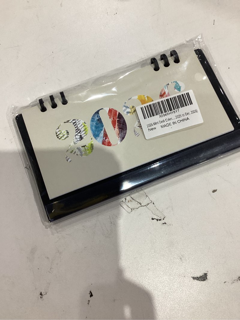Condition photo showing New/Like New for 2026 Mini Desk Calendar Flip Monthly Memo Notes Calendar 6.9" x 3.7" - Black(Oct. 2025 to Dec. 2026) Black2026