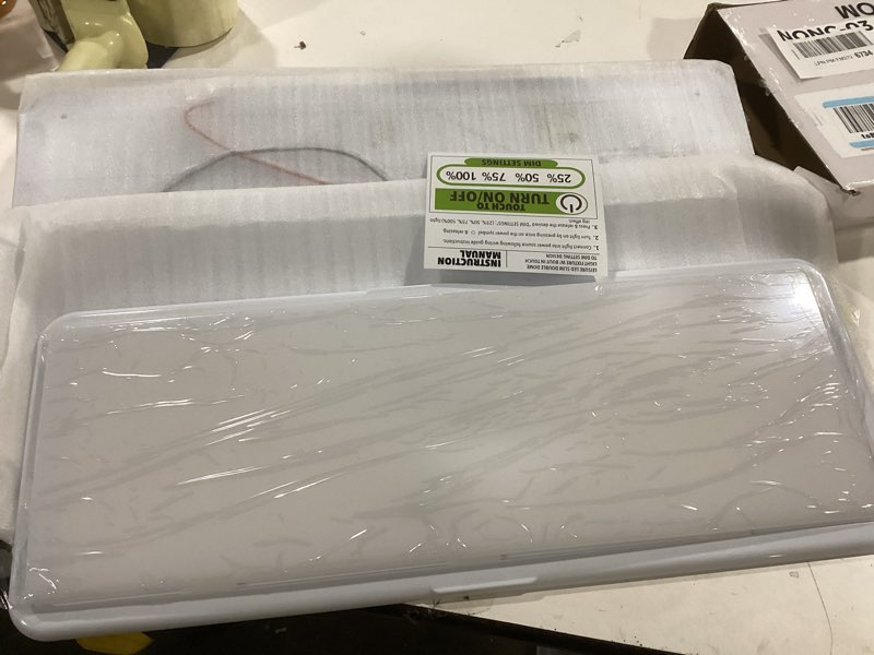 Condition photo showing Good Condition for Leisure LED RV LED Ceiling Light 21" x 8" Fixture 2000 Lumen with Touch Dimmer Switch Interior Lighting for Car/RV/Trailer/Camper/Boat DC 12V Natural White 4000-4500K (2 Pack)