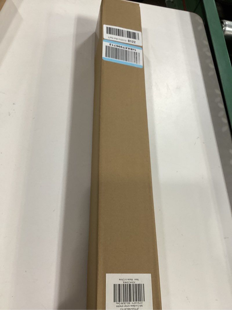 Condition photo showing New/Like New for LazBlinds No Tools No Drill Cordless Roman Shades for Windows, Blackout Thermal Insulated UV Blocking Window Blinds, Room Darkening Fabric Blinds for Indoor Windows, 23'' W x 48'' H, Grey Blackout - Grey 23" W x 48" H