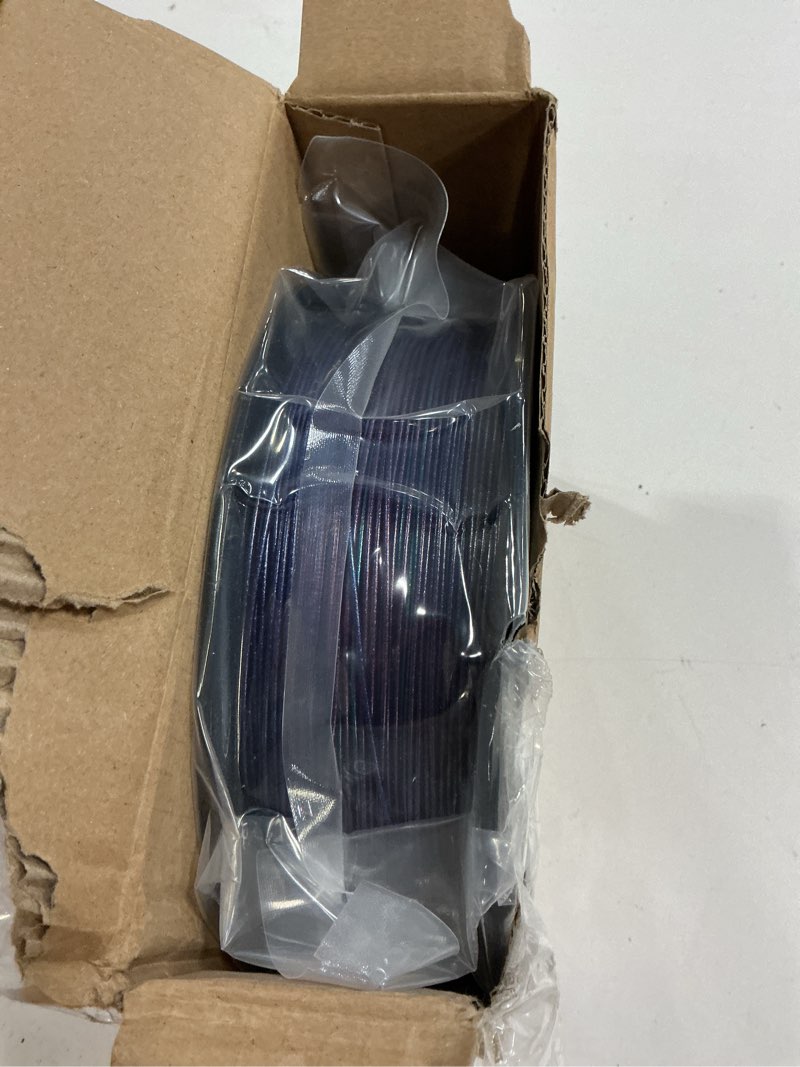 Condition photo showing New/Like New for pla 3d printer filament 1.75mm,sparkle twinkling filament,glitter galaxy,purple gradient,multi color, accuracy +/-0.05mm net weight 1kg(2.2lbs) for bambulab p1p p1s h2d pla rainbow galaxy starly
