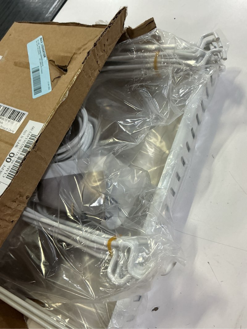 Condition photo showing Good Condition for mimifly expandable pans organiser rack, 10 adjustable compartments, pantry cupboard bakeware lid plate holders, white