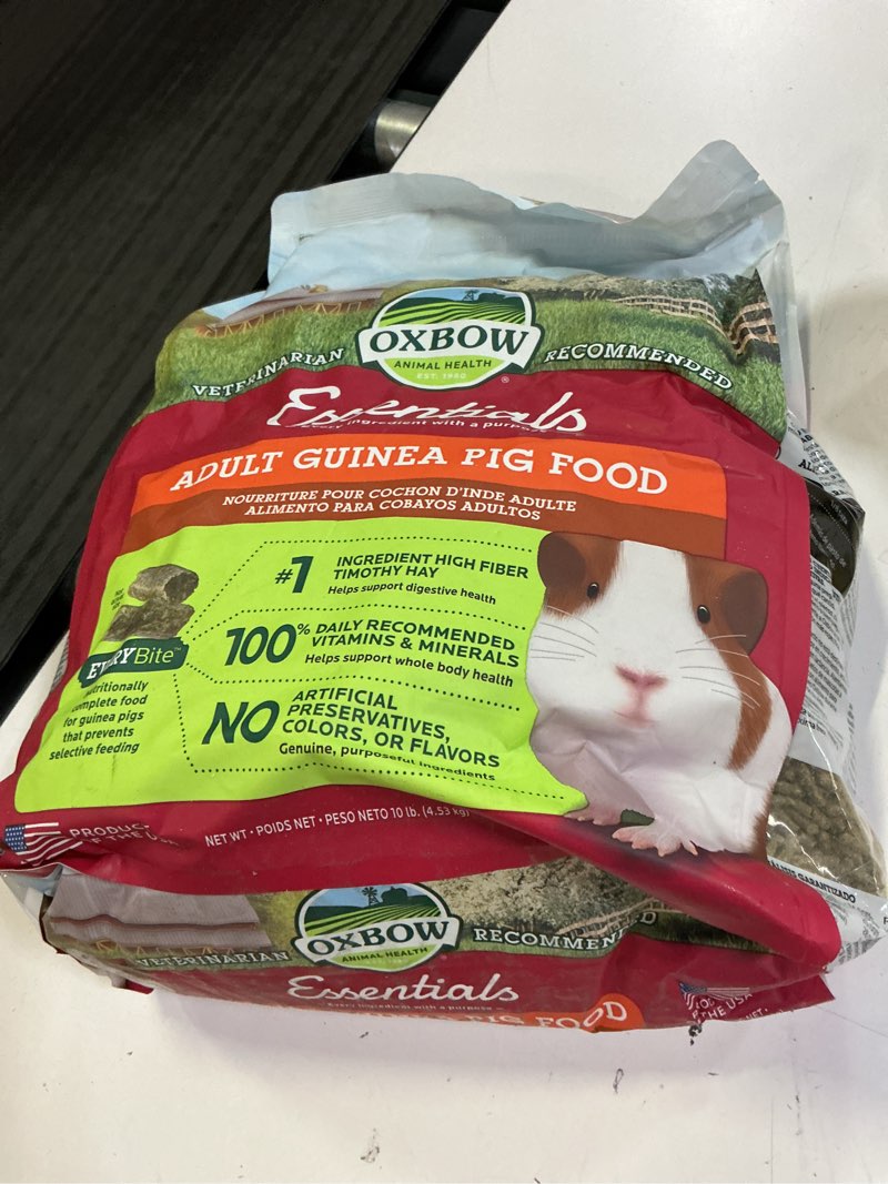Condition photo showing New/Like New for (bb:apr/24/2027)oxbow pet products essentials cavy cuisine adult guinea pig dry food  10 lbs.