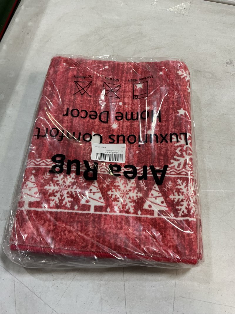 Condition photo showing New/Like New for OJIA Modern Bordered Kitchen Rugs Non Slip Washable, Printed 2'x3' Entryway Rug Thin Soft Small Area Rug Indoor Door Mat Non-Shedding Throw Carpet Bathroom Runner for Bedside Bedroom 2' x 3' (Rectangular) Beige