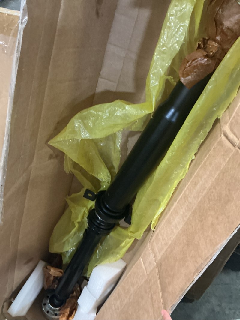 Condition photo showing As Is for 68206211aa rear drive shaft prop shaft assembly fit for 2011-2019 jeep grand cherokee v6 3.6l awd 195 mm rear axle, 2 speed on demand transfer case, replace# 52123631aa 52123631ac 976-970 48.11"-49.96" 976-970