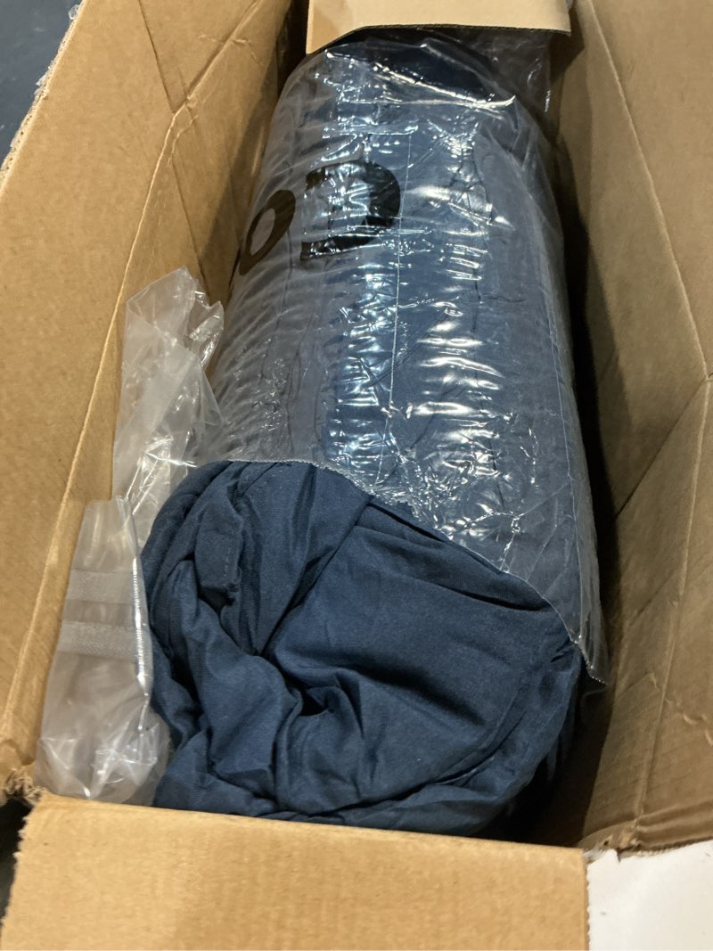 Condition photo showing Good Condition for cozylux full size comforter sets navy blue, 7 pieces pintuck bed in a bag blue comforter full size, pinch pleat bedding sets with all season comforter, sheets, pillowcases & shams navy blue full
