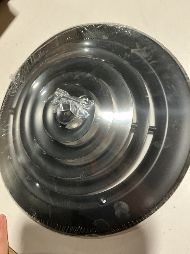 Condition photo showing Good Condition for 10" Round Ceiling Diffuser - Easy Air Flow - HVAC Duct [Black]