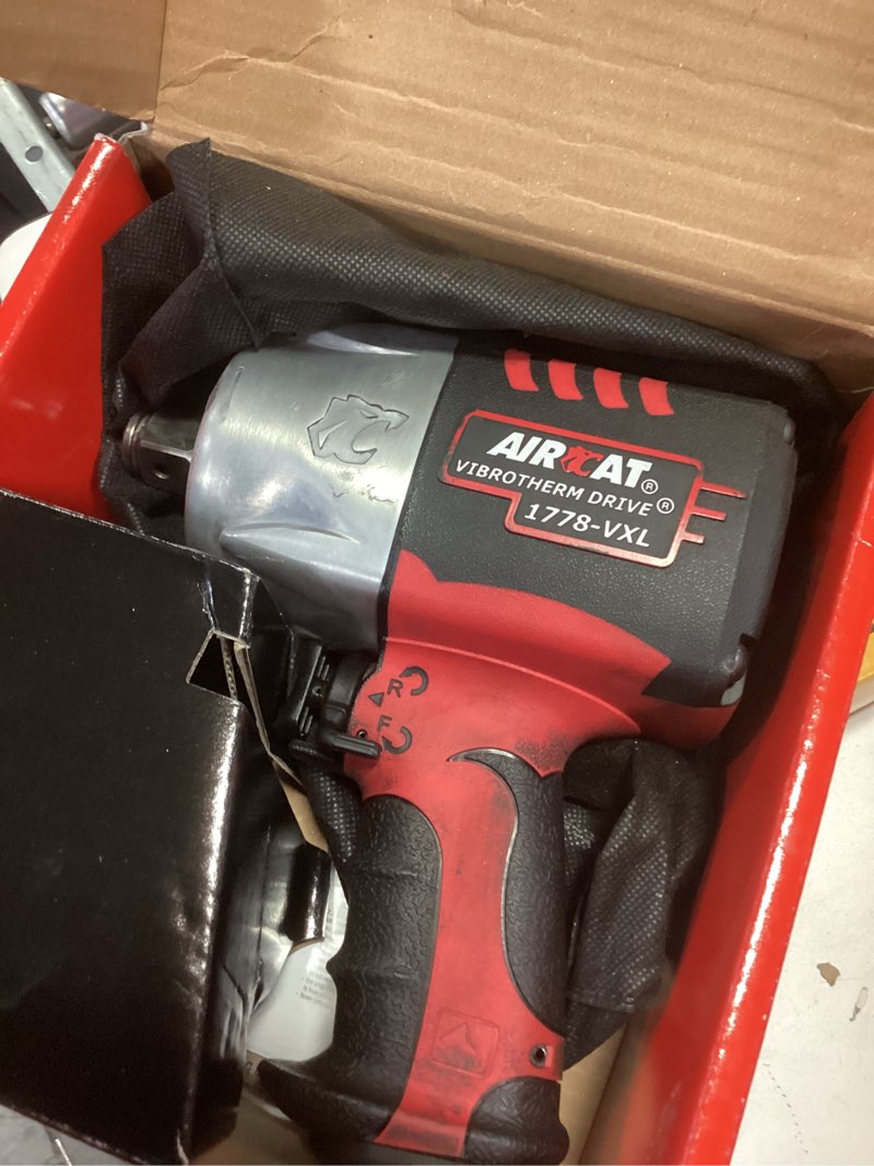 Condition photo showing Good Condition for AIRCAT Pneumatic Tools 1778-VXL 3/4-Inch Vibrotherm Drive Composite Impact Wrench : Ergonomic Impact Wrench : Compact & Low Weight Pneumatic Power Tool Drive Impact Wrench, DRIVE,3/4 Inches