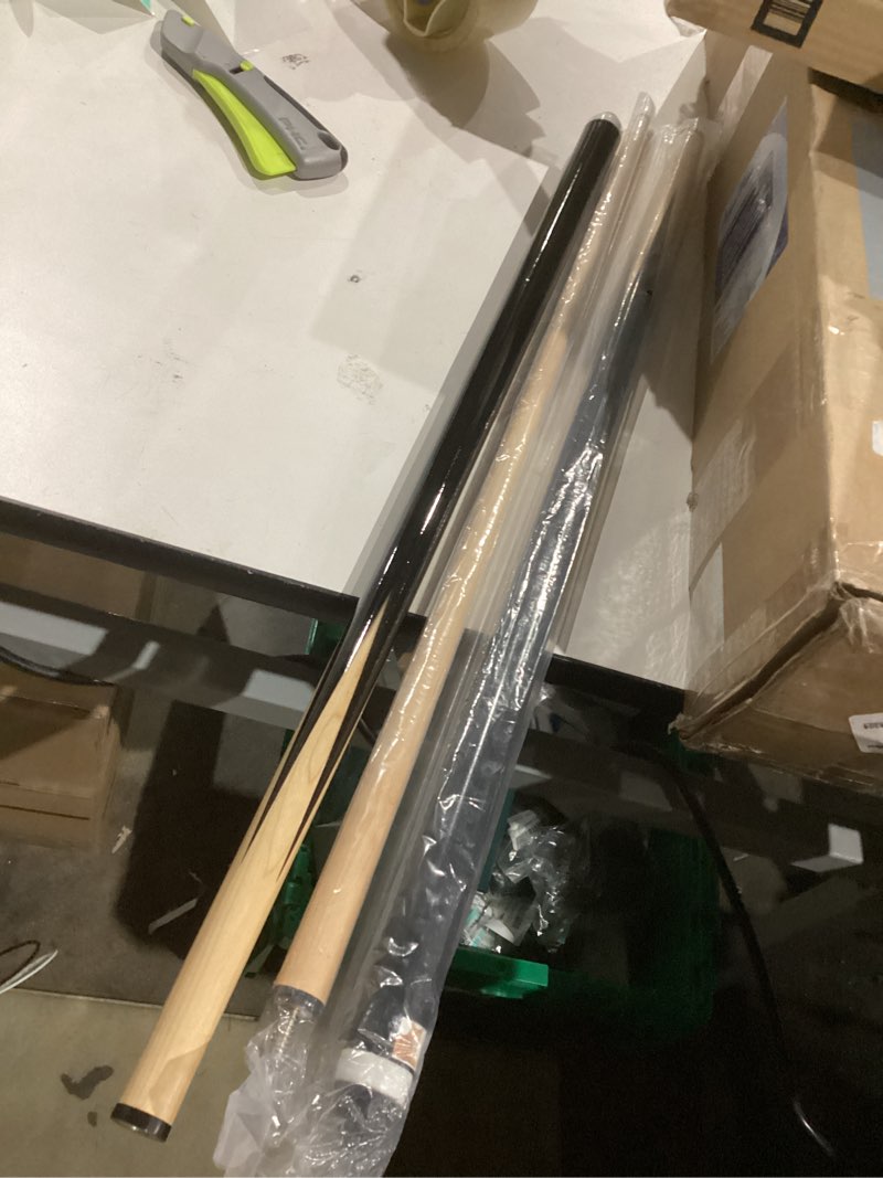 Condition photo showing New/Like New for Pool Cue Sticks – 42"/48"/58" Billiard Cues with 13mm Leather Tip – 17oz/18oz Standard or 20oz Heavy – Set of 2 or 4 – Durable 2-Piece Pool Sticks for Beginners, Adults, Home & Bar 58" set of 2 20OZ