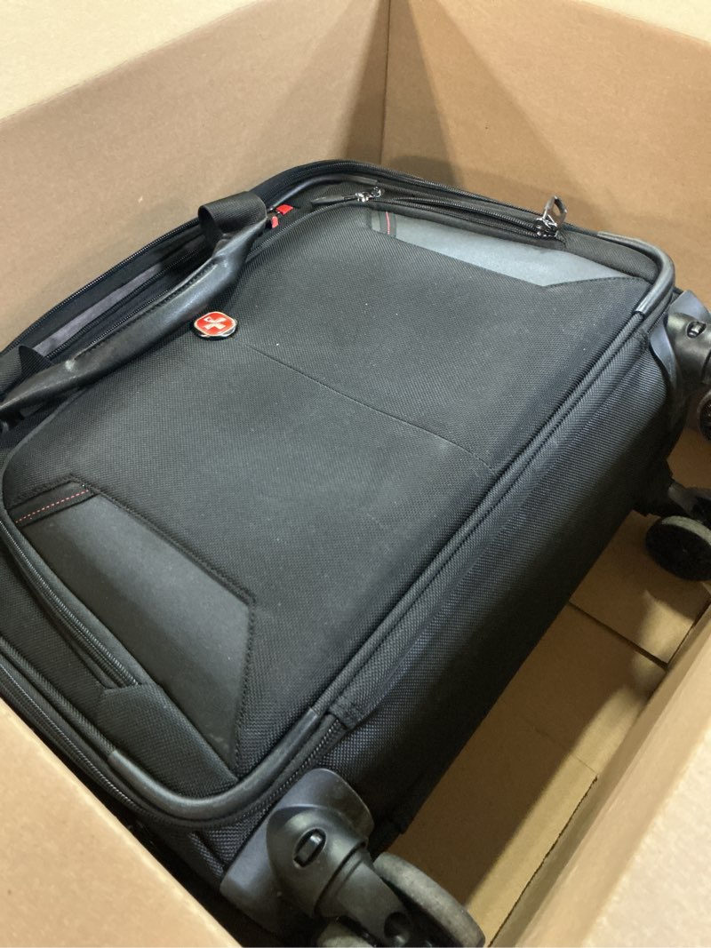 Condition photo showing As Is for star cloud Rigid Frame Roling Laptop Bag on Wheels, Rolling Briefcase with USB & Type-C Charging Port,Water Resistant Rolling Computer Bag for 17.3 Inch Laptop, Work Travel and Business