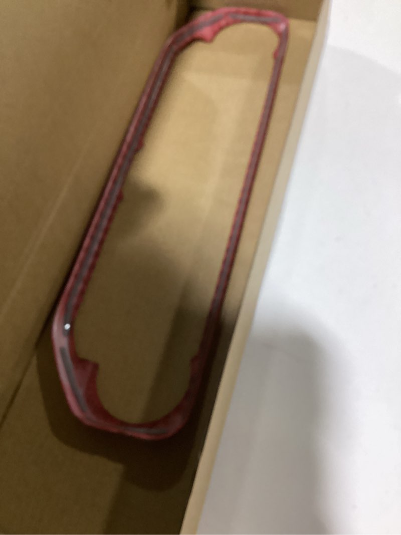 Condition photo showing New/Like New for RT-TCZ for Wrangler JL Center Dash AC Switch Cover Trim Frame for Jeep Wrangler JL JLU Gladiator JT 2018-2023 Red Carbon Fiber Interior Accessories
