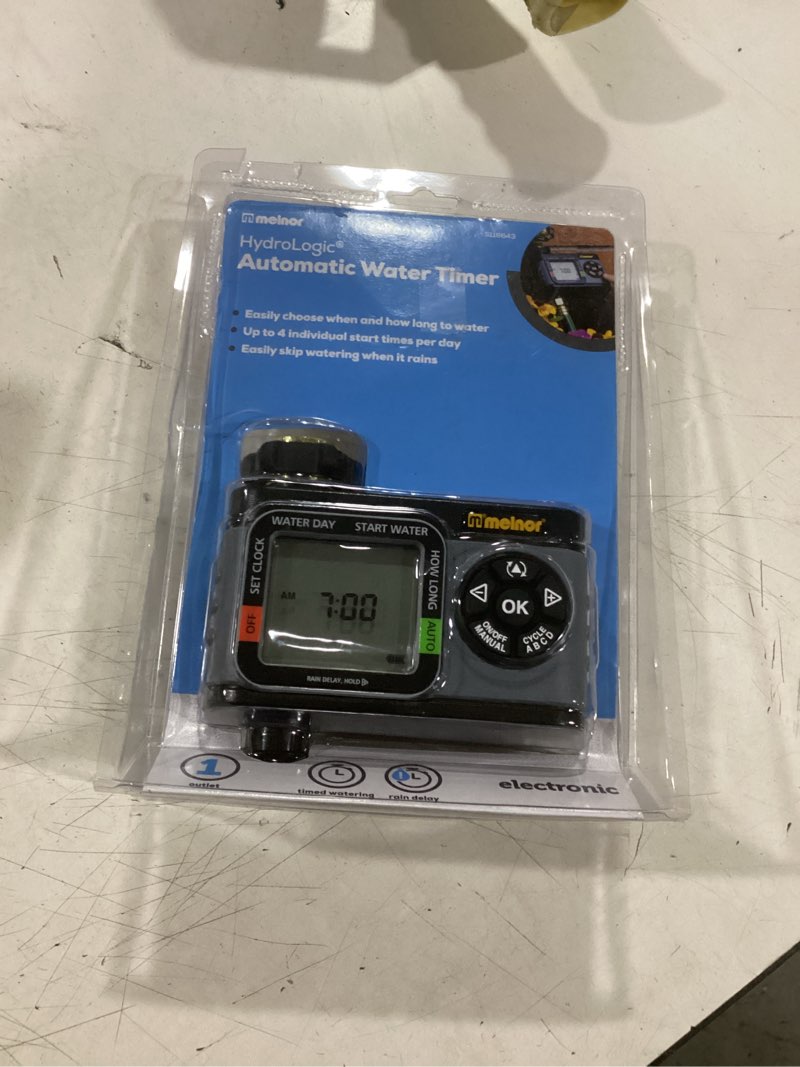 Condition photo showing Good Condition for melnor 1 output port stationary digital hose end timer