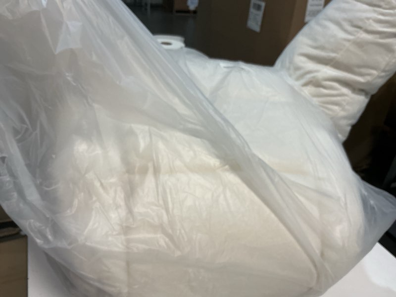 Condition photo showing As Is for iaseahk reading pillows for sitting in bed adult, back pillow for bed sitting up, backrest pillows with shredded foam for adult&teens, support pillow with arms for beds, couch, floor, 24in, beige beige x-large(24inch)