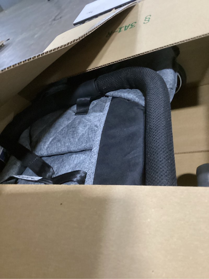 Condition photo showing Good Condition for dream on me coast rider travel stroller, lightweight & compact baby stroller, theme park approved, book-folding design, adjustable handle, soft-ride wheels, converts to rider & scooter - gray grey stroller
