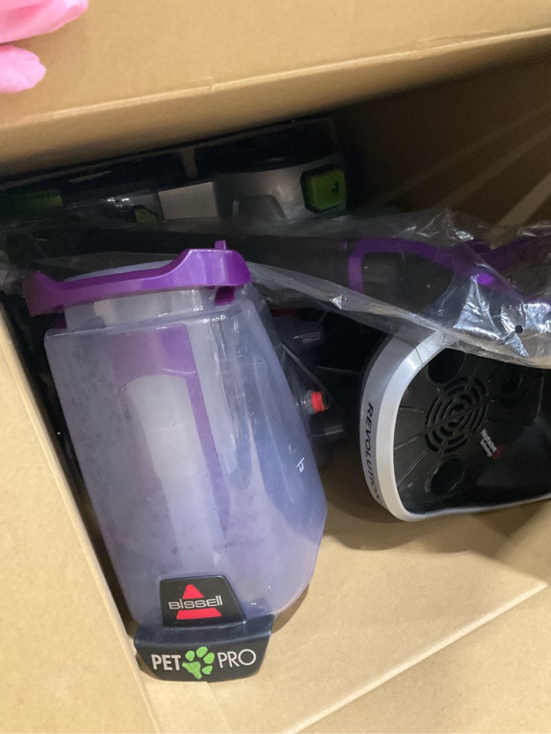 Condition photo showing As Is for BISSELL ProHeat 2X Revolution Pet Pro Plus, 3588F, Upright Deep Cleaner, 30-minute Dry Time, Dual Dirt Lifter Powerbrush, Hose & Tool Attachment, Pet Upholstery and Tough Stain Tool Included ProHeat Revolution Pet Pro Plus